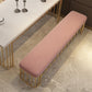 Modern Cotton Foam Bench Pink Cushioned Bench with Legs for Kitchen Clearhalo 'Benches' 'Chairs & Seating' 'furn' 'furn_benches' 'Furniture' 'Living Room Furniture' 1200x1200_437955e4-08e5-4df6-bf20-f848aa8af2c2