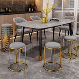 Indoor Round Ottoman Glam Standard Stain Resistant Velvet Ottoman Clearhalo 'furn' 'furn_ottomans_poufs' 'Furniture' 'Living Room Furniture' 'Ottomans & Poufs' 'ottomans_poufs' 1200x1200_437a5dcf-7603-4d25-9f4c-86279a8c0784