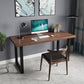 Industrial Style Office Desk Rectangular Solid Wood Desk with Black Legs Clearhalo 'furn' 'furn_office_desk' 'Furniture' 'furniture_office_desk' 'Office Desks' 'Office Furniture' 'office_desk' 1200x1200_437ada70-8e0e-49fb-87be-a26ebb19999b
