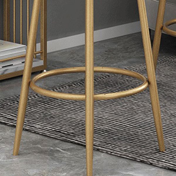 Metal Pub Set 1/3/4 Pcs Rectangle Bar Table with Stone Top and Upholstered Bar Stools Clearhalo 'Bar Furniture' 'furn' 'furn_home_bar_bar_sets' 'Furniture' 'Home Bars & Bar Sets' 'home_bar_bar_sets' 'Kitchen & Dining Furniture' 1200x1200_437b83b7-c962-41b2-a284-309ea0c82db2