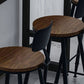 Industrial Low Back Coffee Shop Stool Matte Finish Iron Bar Stool Clearhalo 'Bar Furniture' 'Bar Stools' 'bar_stools' 'furn' 'furn_bar_stools' 'Furniture' 'furniture_bar_stools' 'Kitchen & Dining Furniture' 1200x1200_437c5981-61bf-43ce-99c4-01b0a5bddfc7
