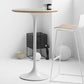 Contemporary Round Bar Height Table Metal Pedestal Bar Table for Cafe and Breakroom Clearhalo 'Bar Furniture' 'Bar Tables' 'bar_tables' 'furn' 'furn_bar_tables' 'Furniture' 'Kitchen & Dining Furniture' 1200x1200_437c59b9-b840-47ed-937a-6f486c84e030