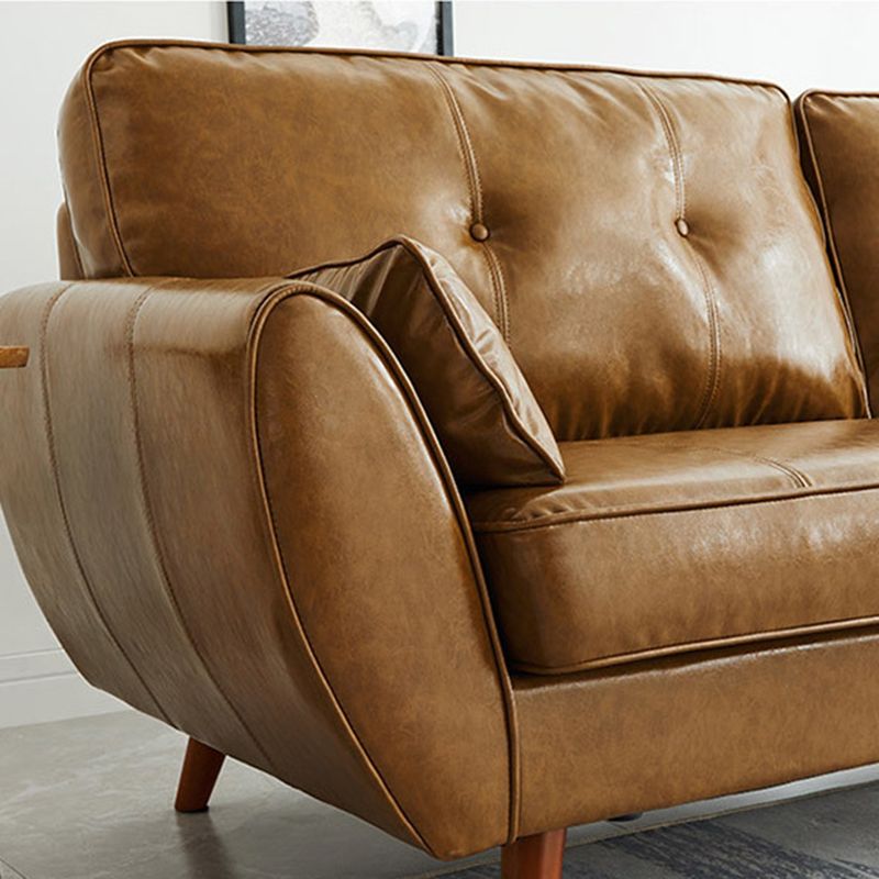 Contemporary Button-tufted Sofa Flared Arm Couch for Apartment Clearhalo 'furn' 'furn_sofas' 'Furniture' 'furniture_sofas' 'Living Room Furniture' 'Sofa' 'sofas' 1200x1200_437e02b4-76ac-4a98-8e16-e6fecc23c265