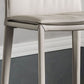 Moderne stijl lage rug bar stool pu lederen aanrechtbar kruk met metalen benen