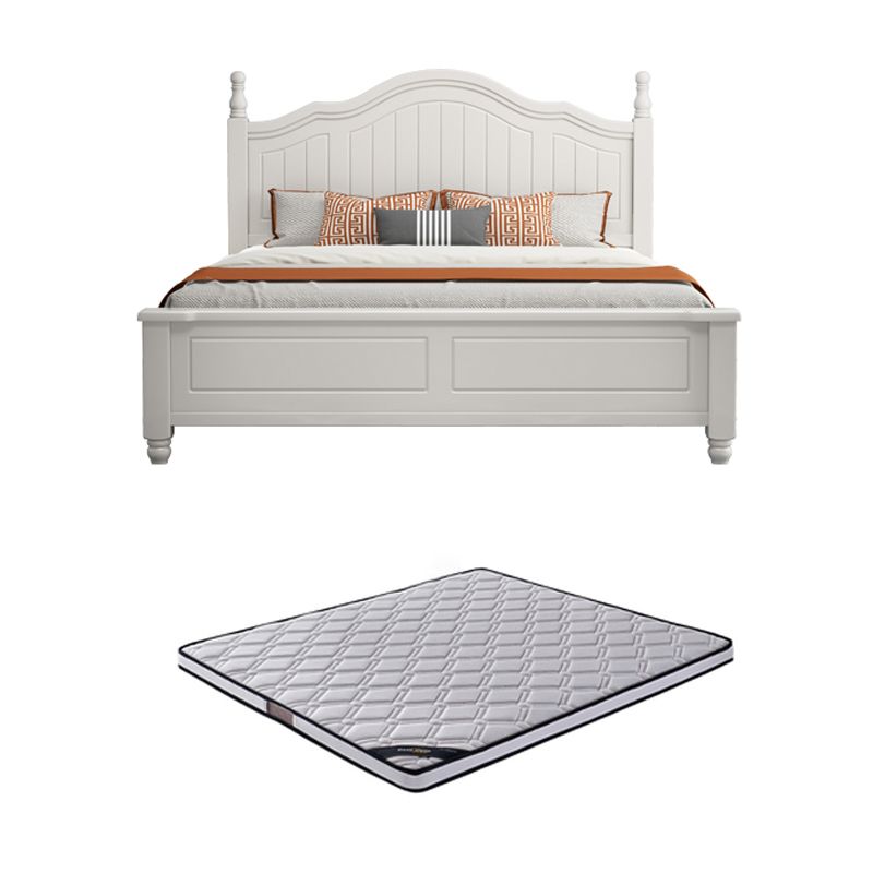 Zeitgenössisches Holzbett aus Holzbogen, Panel Kopfteilbett