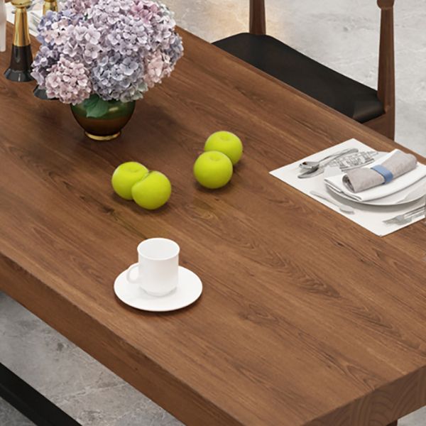 Escritorio de escritura rectangular de madera maciza mesa de reunión de oficina industrial