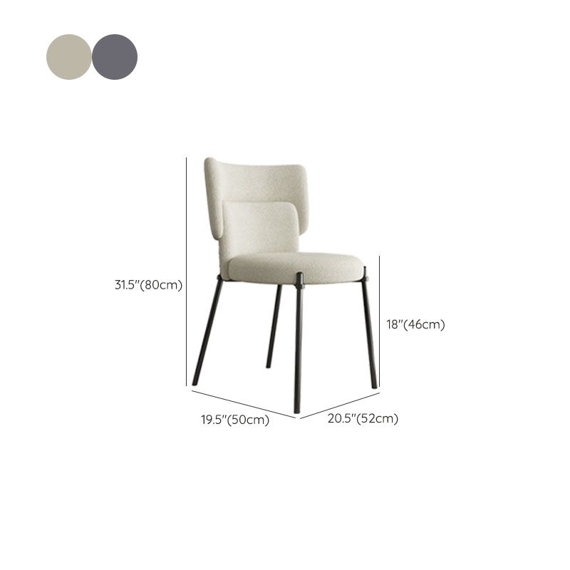 Fabric Dining Room Chairs Modern Style Parsons Armless Chair