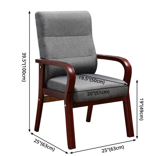Modern Upholstered Dining Armchair High Solid Back Arm Chairs with Wood Legs Clearhalo ' kitchen&dining_furn' 'Dining Chairs' 'Dining Tables & Seating' 'dining_chair' 'furn' 'furn_dining_chair' 'Furniture' 'furniture_dining_chair' 'Kitchen & Dining Furniture' 'kitchen' 1200x1200_43885de0-8f32-4a9c-aacd-5ec885ee4d64