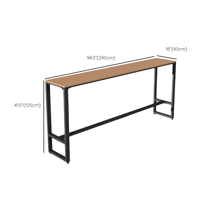 1/2/5 Pieces Modern Reclaimed Wood Bar Table Set Fixed Table Counter Table Clearhalo 'Bar Furniture' 'furn' 'furn_home_bar_bar_sets' 'Furniture' 'Home Bars & Bar Sets' 'home_bar_bar_sets' 'Kitchen & Dining Furniture' 1200x1200_4389fdaa-8aff-41fa-86d7-46f7f42d96cb