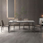 Industrial Rectangle Stone Dining Table Metal 4 Legs Dining Table Clearhalo 'Dining Tables & Seating' 'Dining Tables' 'dining_table' 'furn' 'furn_dining_table' 'Furniture' 'Kitchen & Dining Furniture' 1200x1200_438a132f-f15a-4e3d-a154-eb903abbf477