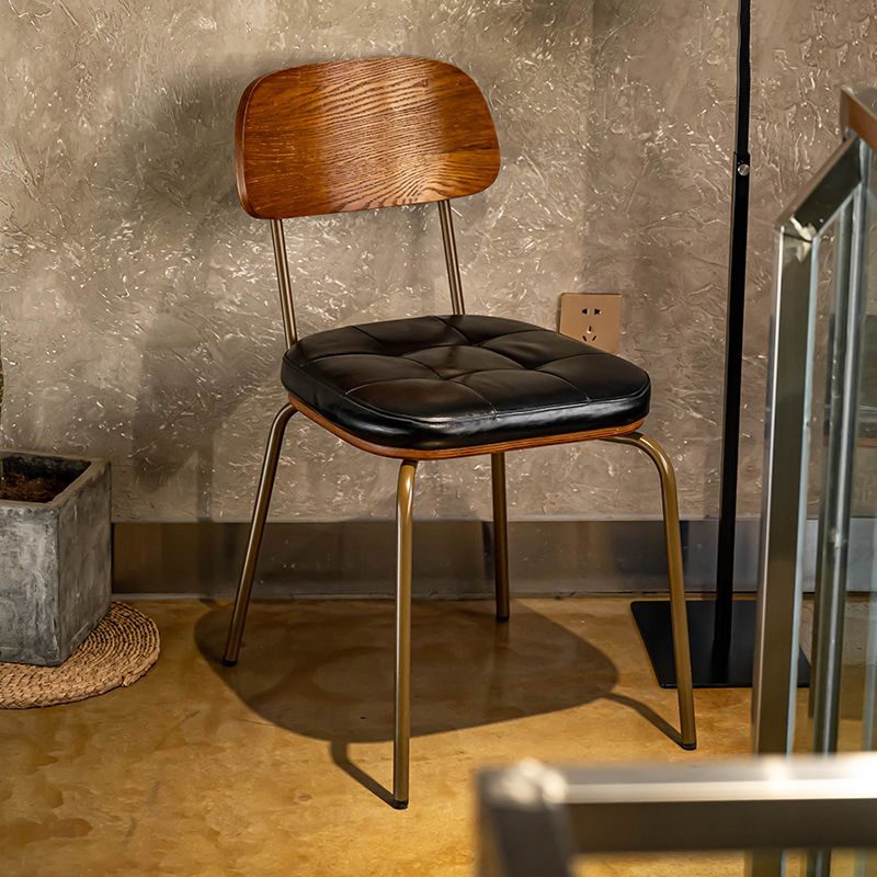 Industrial Style Upholstered Armless Dining Chairs Open Back Dining Side Chairs Clearhalo ' kitchen&dining_furn' 'Dining Chairs' 'Dining Tables & Seating' 'dining_chair' 'furn' 'furn_dining_chair' 'Furniture' 'furniture_dining_chair' 'Kitchen & Dining Furniture' 'kitchen' 1200x1200_438a5168-503c-40d3-afc7-c290d136776a