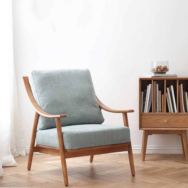 27.55" Wide Rubberwood Arm Chair Synthetic Basic Four Leg Chair Clearhalo 'Accent Chairs' 'accent_chairs' 'Chairs & Seating' 'furn' 'furn_accent_chairs' 'Furniture' 'Living Room Furniture' 1200x1200_438c39ed-aa59-49c6-8967-af687db0cefa