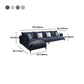 Square 4-Seater Sectional with Pillows Back in Linen Blend L-shape Sectional Clearhalo 'furn' 'furn_sectionals' 'Furniture' 'Living Room Furniture' 'Sectionals' 1200x1200_438cbf61-2dec-4e41-9629-15688273e602