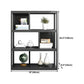 Vertical Metal Frame Etagere Bookshelf Manufactured Wood Shelf Bookcase for Living Room Clearhalo 'Bookcases' 'furn' 'furn_bookcases' 'Furniture' 'furniture_bookcases' 'Office Furniture' 1200x1200_438dccb7-d503-44ef-997d-5de77a15422a