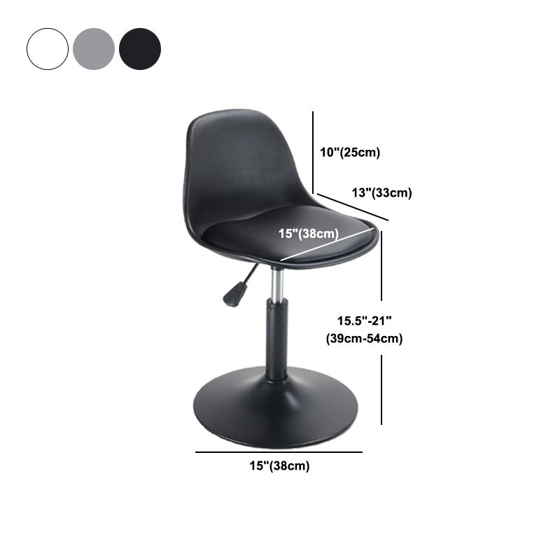 Scandinavian Adjustable Height Bar Stool Faux Leather Bar Stool for Bristol Clearhalo 'Bar Furniture' 'Bar Stools' 'bar_stools' 'furn' 'furn_bar_stools' 'Furniture' 'Kitchen & Dining Furniture' 1200x1200_438e448d-48a6-4b4d-a774-11ba6aae603c