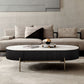 Modern Style Round White Black Metal Four-legged Coffee Table Clearhalo 'Coffee & Accent Tables' 'Coffee Tables' 'coffee_tables' 'furn' 'furn_coffee_tables' 'Furniture' 'Living Room Furniture' 1200x1200_438ff69f-3335-48e2-bab8-3f8593b6b25e
