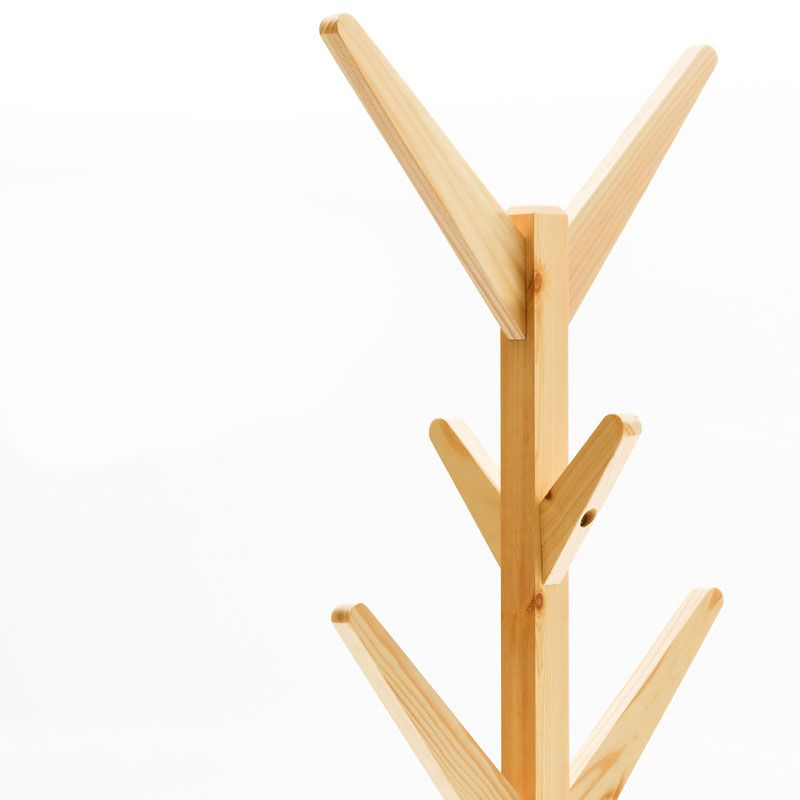 Eigentijdse hal staan ​​houten vrij staande zaalstandaard met haak