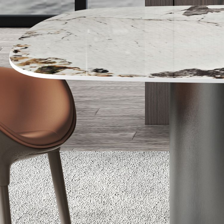 Set da pranzo in pietra sinterizzato moderno rettangolo 1/2/5 pezzi set da pranzo per le aree da pranzo