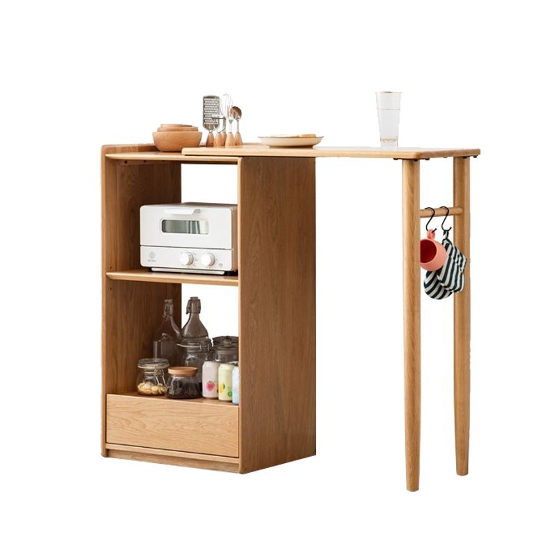 Modern Dining Table Solid Wood Dining Table for Dining Room with Storage Clearhalo 'Dining Tables & Seating' 'Dining Tables' 'dining_table' 'furn' 'furn_dining_table' 'Furniture' 'Kitchen & Dining Furniture' 1200x1200_43958fa2-13b9-4d1b-8d47-f8be24b31b88