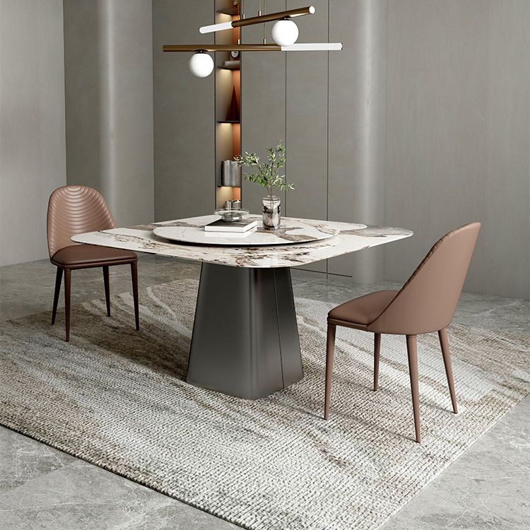 Modern Style Sintered Stone Dining Table Set 1/3/4/5 Pieces Dining Set