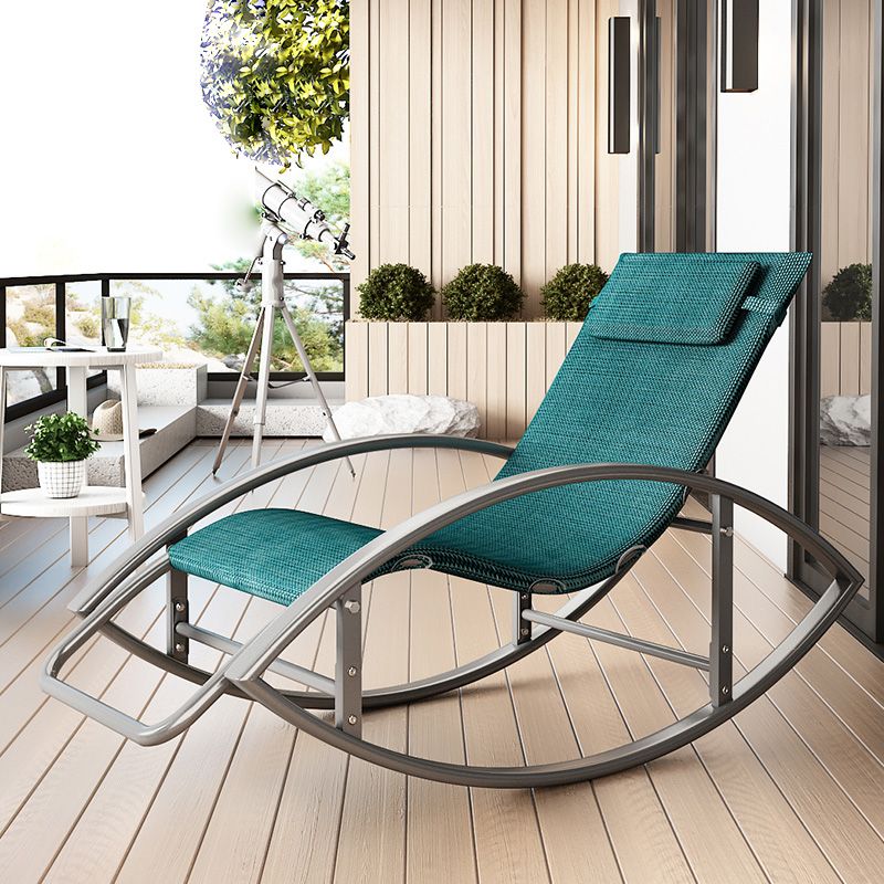 Contemporary Rocker Chair Metal Frame Water Resistant Fabric Rocker Chair with Pillow Clearhalo 'Chairs & Seating' 'furn' 'furn_rocking_chairs' 'Furniture' 'Living Room Furniture' 'Rocking Chairs' 'rocking_chairs' 1200x1200_439730ff-711e-4bbd-9f4d-a4490c8bfad5