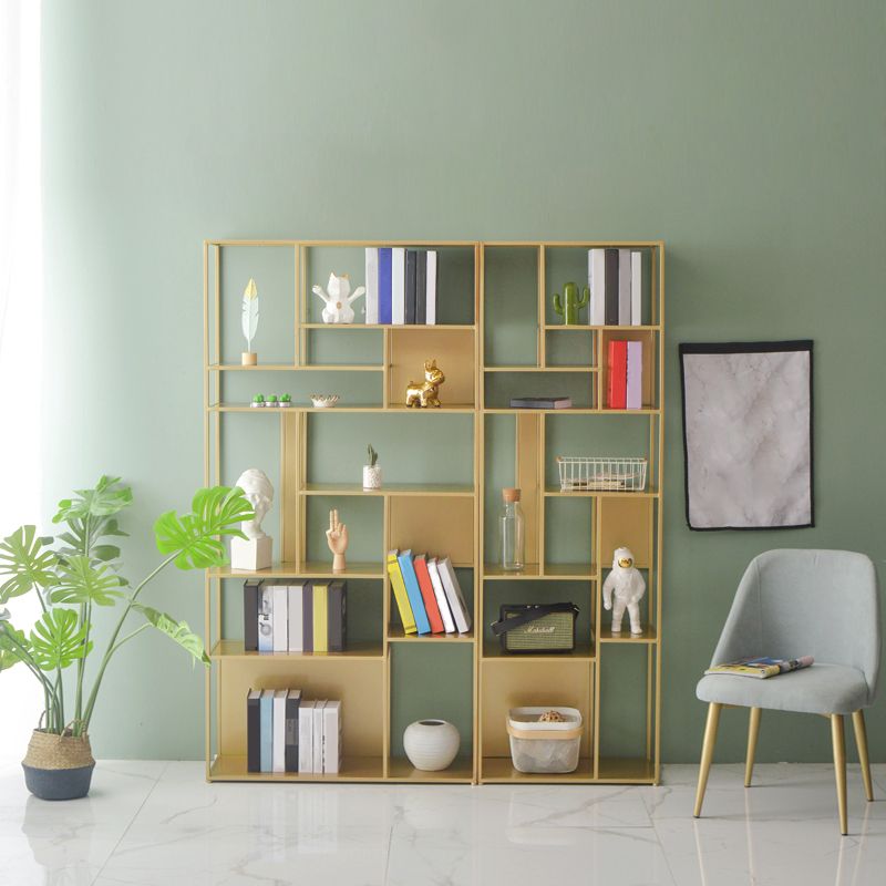 Bibliothèque de style contemporain metal ouvert étagère pour le bureau