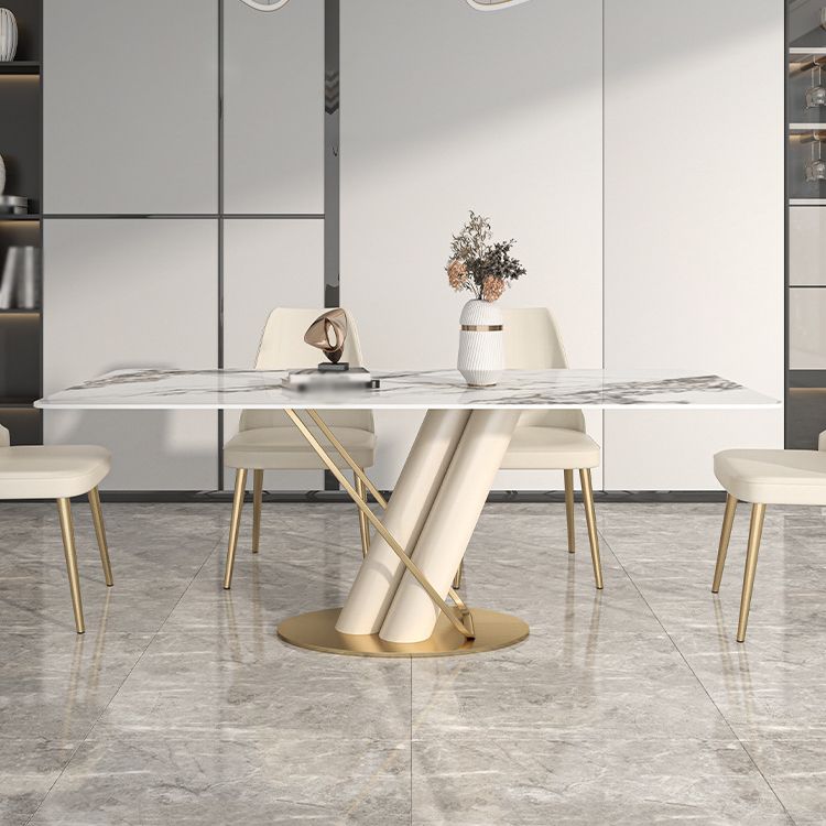 Luxury Sintered Stone Top Dining Set 1/2/5/6/7 Pieces Rectangle Kitchen Table with Chairs Clearhalo 'Dining Room Sets' 'Dining Tables & Seating' 'dining_room_set' 'furn' 'furn_dining_room_set' 'Furniture' 'furniture_dining_room_set' 'Kitchen & Dining Furniture' 1200x1200_43986867-68d9-4a4e-a936-59ab4b6c8c9e