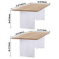 Contemporary Rectangle Standard Dining Table Solid Wood Dining Table with Double Pedestal Base Clearhalo ' dining_table' 'Dining Tables & Seating' 'Dining Tables' 'furn' 'furn_dining_table' 'Furniture' 'furniture_dining_table' 'Kitchen & Dining Furniture' 'kitchen&dining_furn' 'kitchen' 'kitchen_dining_table' 1200x1200_439b6544-cf56-473d-a02f-f62c28b64b94