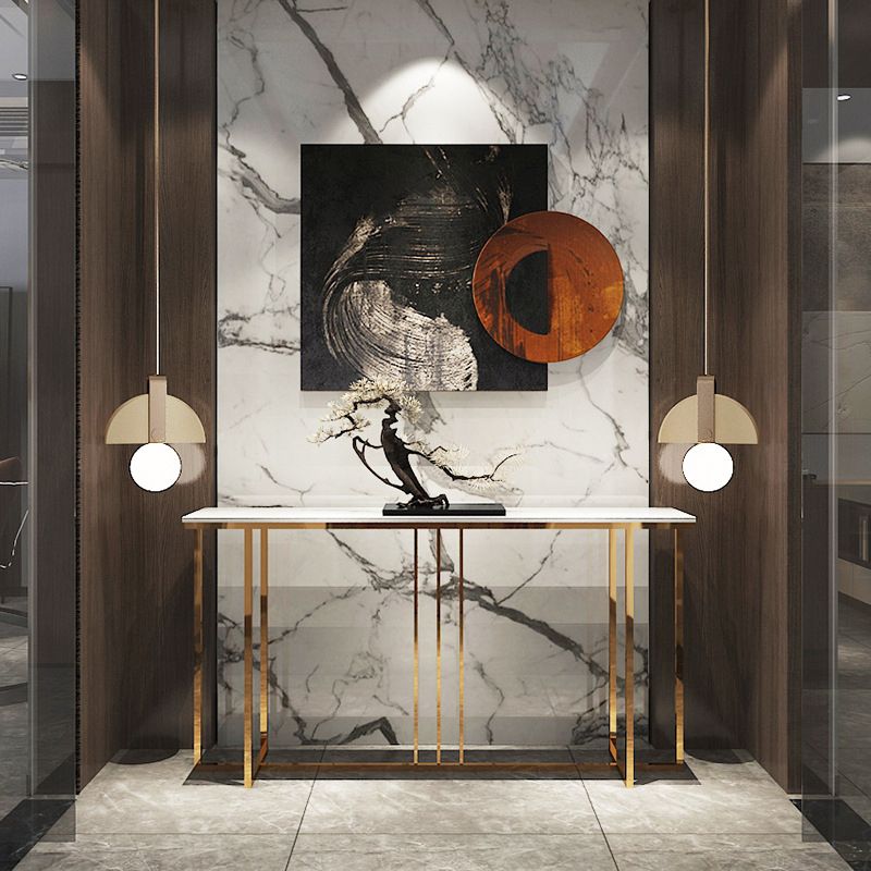Tavolo console in marmo glam rettangolo di divani della console per hall