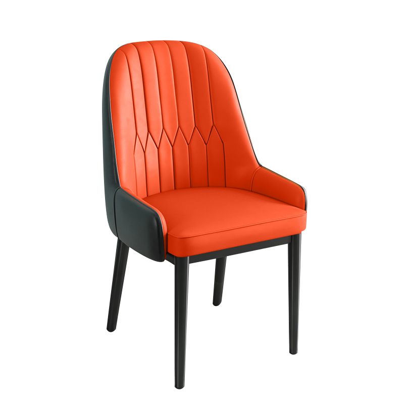 Metal Scandinavian Style Dining Chair Parsons Dining Side Chair for Restaurant Clearhalo ' kitchen&dining_furn' 'Dining Chairs' 'Dining Tables & Seating' 'dining_chair' 'furn' 'furn_dining_chair' 'Furniture' 'furniture_dining_chair' 'Kitchen & Dining Furniture' 'kitchen' 1200x1200_439cde5b-80f3-4aef-9d04-32f9a4095c68