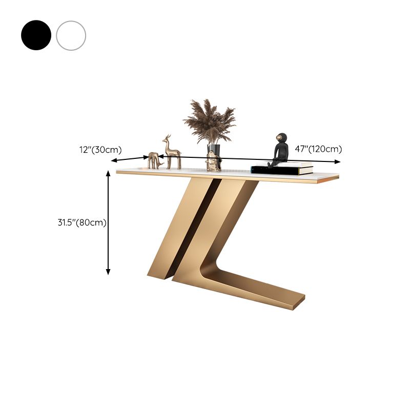 Modern de mesa de piedra de acento de acento Mesa final para Hall, 31.5 "de alto