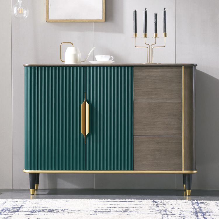 35.43 "H PARABLE PARABLE SERVER DE COMINACIÓN Glam con 3 cajones para la cocina y la sala de estar