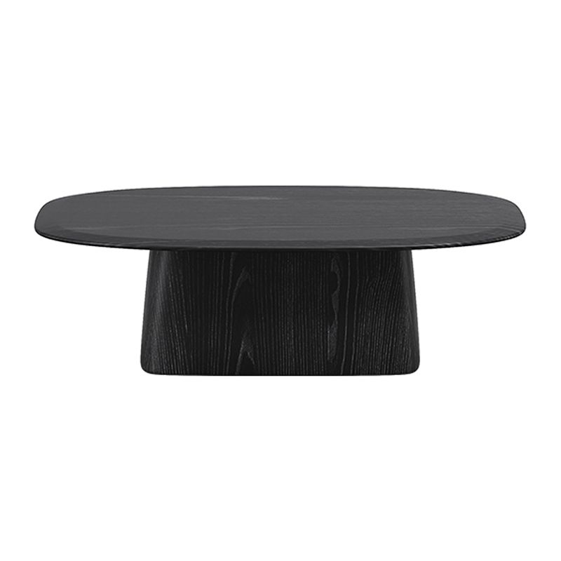 Pedestal Coffee Table Black Solid Wood Coffee Cocktail Table Clearhalo 'Coffee & Accent Tables' 'Coffee Tables' 'coffee_tables' 'furn' 'furn_coffee_tables' 'Furniture' 'Living Room Furniture' 1200x1200_43a1153d-2afc-4200-ae86-3f575427ea2c
