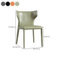 Silla de comedor de cuero de estilo moderno silla sin brazo