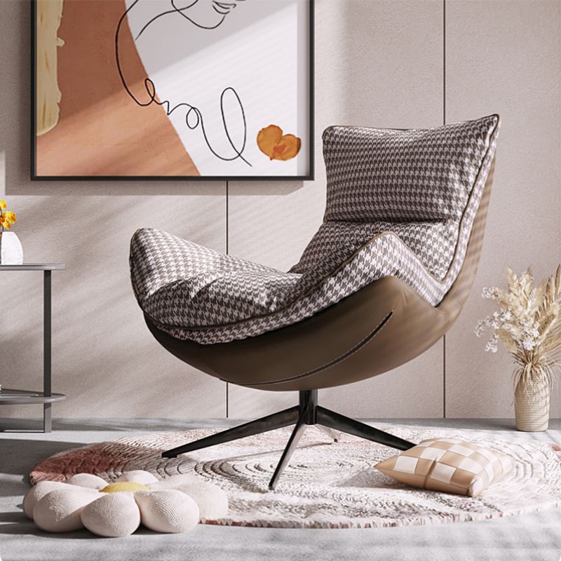 Contemporary Swivel Armless Removable Slipcover Lounge Accent Chair