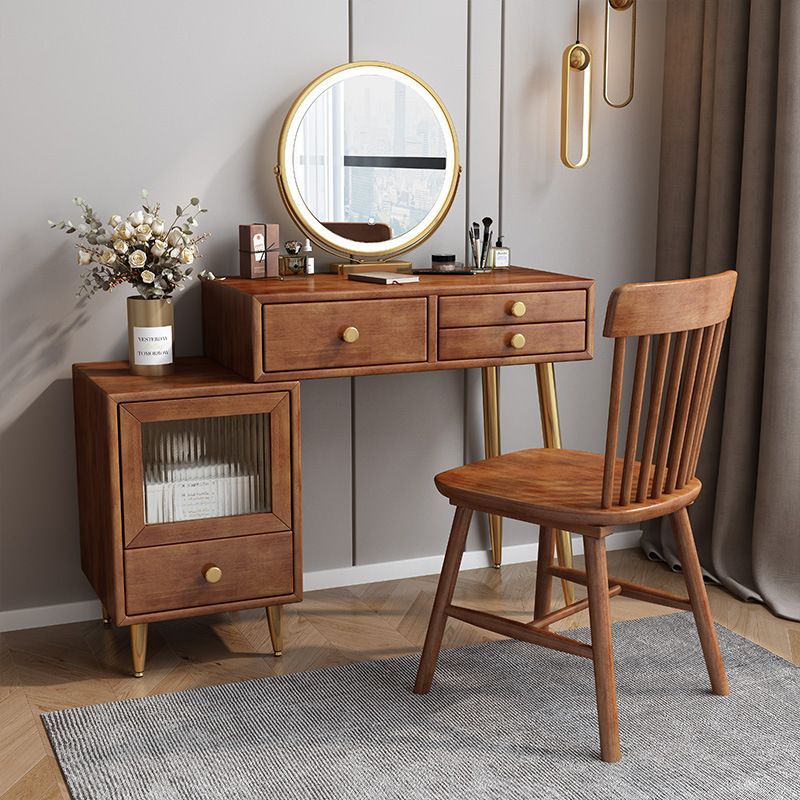 Cassetti di vanità in legno massiccio tavolo da bagno semplice