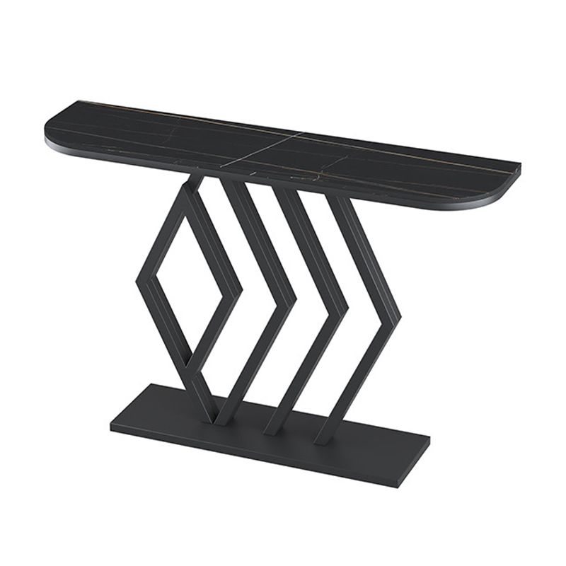 Table de consola contemporánea de piedra de 11 "de ancho Sofá de la consola de la luna