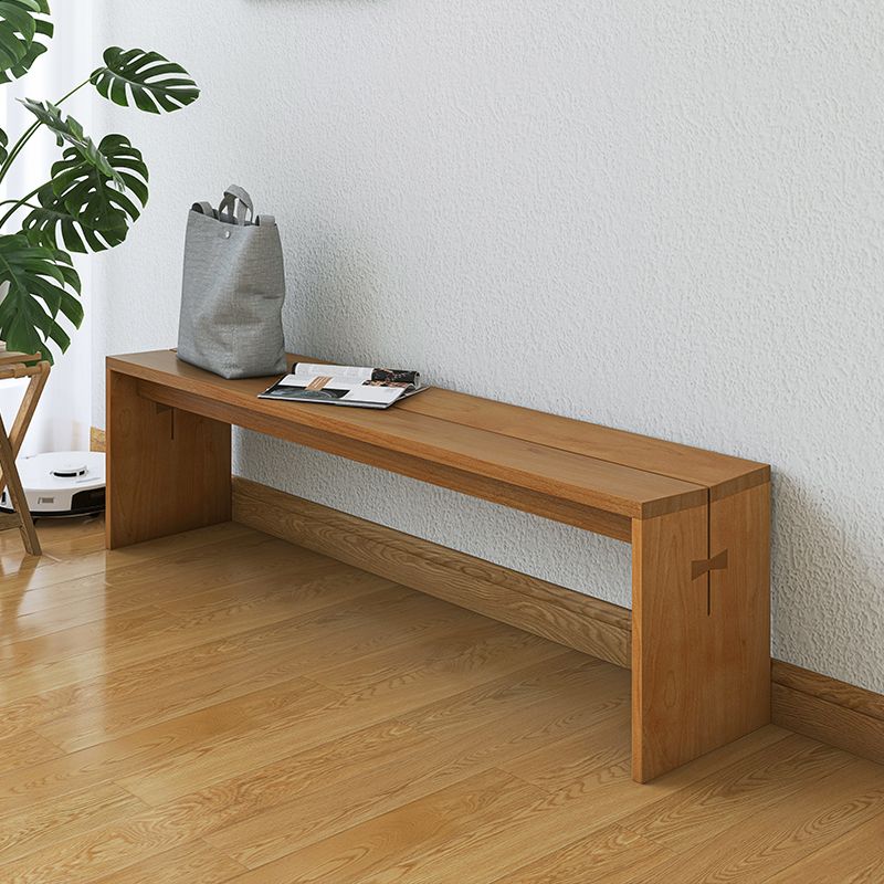 Contemporary Solid Wood Bench Home Rectangle Seating Bench with Legs Clearhalo 'Benches' 'Chairs & Seating' 'furn' 'furn_benches' 'Furniture' 'Living Room Furniture' 1200x1200_43a77bf1-c033-43f0-a0e7-bca0331e5817