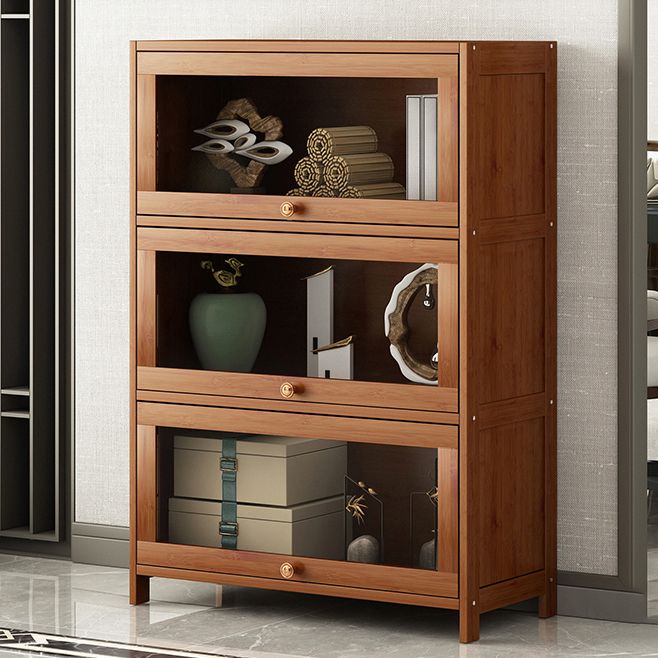 Brown Modern Standard Bookcase Manufactured Wood Bookcase with Door for Home Clearhalo 'Bookcases' 'furn' 'furn_bookcases' 'Furniture' 'furniture_bookcases' 'kitchen' 'kitchen_bookcases' 'Living Room Furniture' 'Office Furniture' 1200x1200_43a822e4-c48d-4a7b-8a85-8e5219126cc5