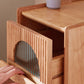 Comodino contemporaneo comodino in legno massiccio mobile per camera da letto