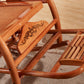 Spindle Antique Rocking Chair Wicker Rocker Chair 24" x 44.5" x 37.8" for Living Room Clearhalo 'Chairs & Seating' 'furn' 'furn_rocking_chairs' 'Furniture' 'Living Room Furniture' 'Rocking Chairs' 'rocking_chairs' 1200x1200_43ac16cb-bf7d-4c71-ab52-022bd25add7e