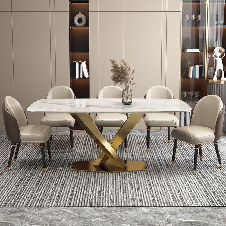 Modern Kitchen Stone Furniture Set 1/4/5/7 Pieces with Upholstered Side Chairs Clearhalo 'Dining Room Sets' 'Dining Tables & Seating' 'dining_room_set' 'furn' 'furn_dining_room_set' 'Furniture' 'Kitchen & Dining Furniture' 1200x1200_43ac6ccf-b0e1-41fc-869a-cb9e403ebd5b
