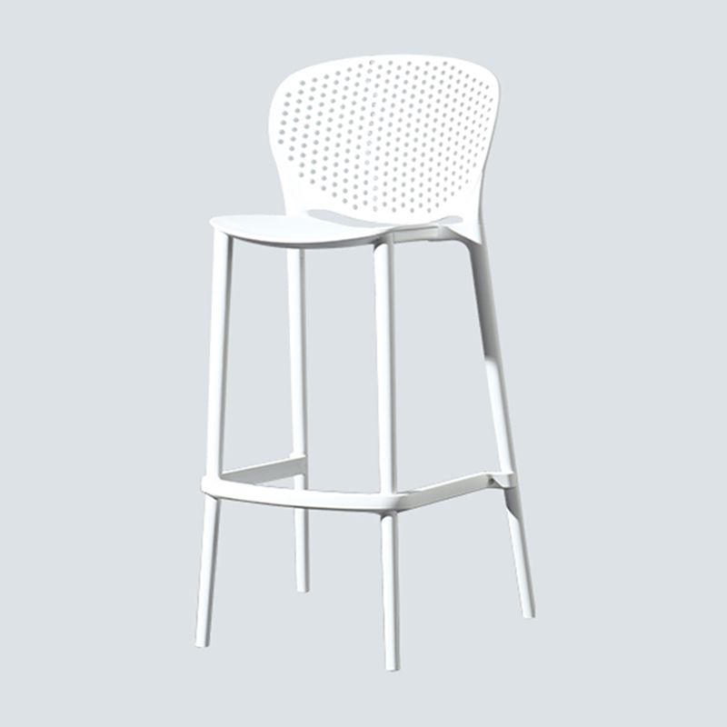 Nordic Style Bar-stool Plastic Counter Bar Stool for Kitchen Bar with Plastic Legs Clearhalo 'Bar Furniture' 'Bar Stools' 'bar_stools' 'furn' 'furn_bar_stools' 'Furniture' 'furniture_bar_stools' 'Kitchen & Dining Furniture' 1200x1200_43acd9f0-3ec3-4cf5-8920-50ffb0284742