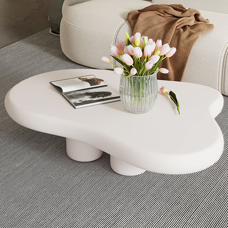 Artificial Wood Coffee or End Table Contemporary 4 Legs Coffee Table in Beige Clearhalo 'Coffee & Accent Tables' 'Coffee Tables' 'coffee_tables' 'furn' 'furn_coffee_tables' 'Furniture' 'Living Room Furniture' 1200x1200_43ad0fc7-e30d-452f-aa1e-14508947add4