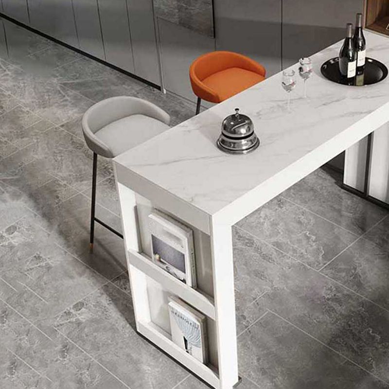 Stone Bar Dining Table Modern Bar Table with Double Pedestal for Dining Room Clearhalo 'Bar Furniture' 'Bar Tables' 'bar_tables' 'furn' 'furn_bar_tables' 'Furniture' 'furniture_bar_tables' 'Kitchen & Dining Furniture' 1200x1200_43ada8b0-ea1a-48bd-910e-35dad712b176