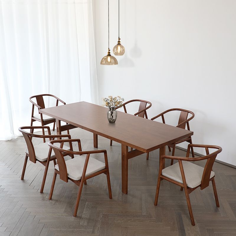 Traditional Style Chairs Dining Arm Chairs with Wooden Legs for Kitchen Clearhalo 'Dining Chairs' 'Dining Tables & Seating' 'dining_chair' 'furn' 'furn_dining_chair' 'Furniture' 'Kitchen & Dining Furniture' 1200x1200_43af46ff-a593-4ff3-99d7-2155a81593a0