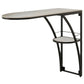 Modern White Marble Bar Table with Specialty Table Top Black Pedestal Table - 42" H Clearhalo 'Bar Furniture' 'Bar Tables' 'bar_tables' 'furn' 'furn_bar_tables' 'Furniture' 'furniture_bar_tables' 'Kitchen & Dining Furniture' 1200x1200_43af8b02-b5e7-4902-8893-7d94363aa67c