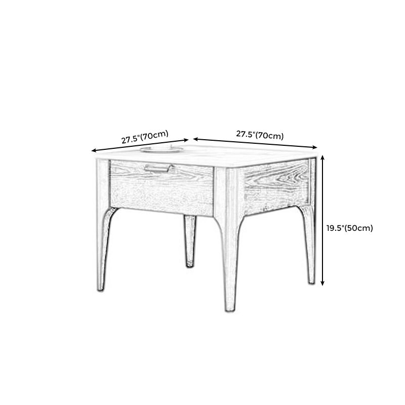 Square Solid Wood 4 Legs End Table Modern Brown/Black Side Table with Storage Clearhalo 'Coffee & Accent Tables' 'End & Side Tables' 'end_side_table' 'end_side_tables' 'furn' 'furn_end_side_tables' 'Furniture' 'furniture_end_side_table' 'Living Room Furniture' 1200x1200_43b28a15-767f-429b-bfcc-86d8c8d10b5e