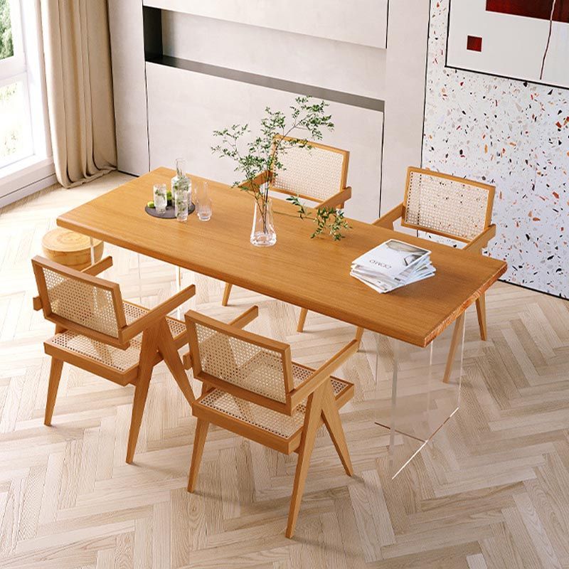 Moderne eetmeubelset 1/2/5 stuks massief houten eettafel en stoelen