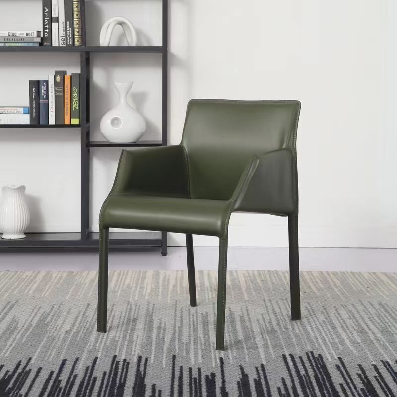 Kitchen Faux Leather Dining Chair Dining Room Upholstered Arm Chair Clearhalo 'Dining Chairs' 'Dining Tables & Seating' 'dining_chair' 'furn' 'furn_dining_chair' 'Furniture' 'Kitchen & Dining Furniture' 1200x1200_43b4f7d6-57e6-448c-a677-d57d064e30b3